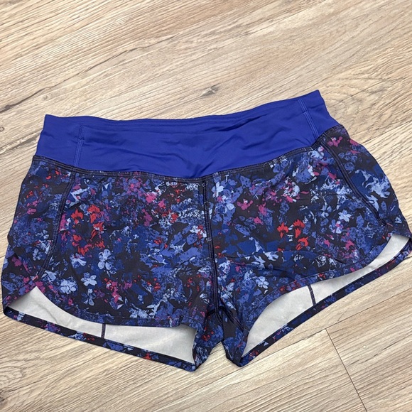 Ivivva Pants - Ivivva size 14 Floral Shorts in Blue and Red